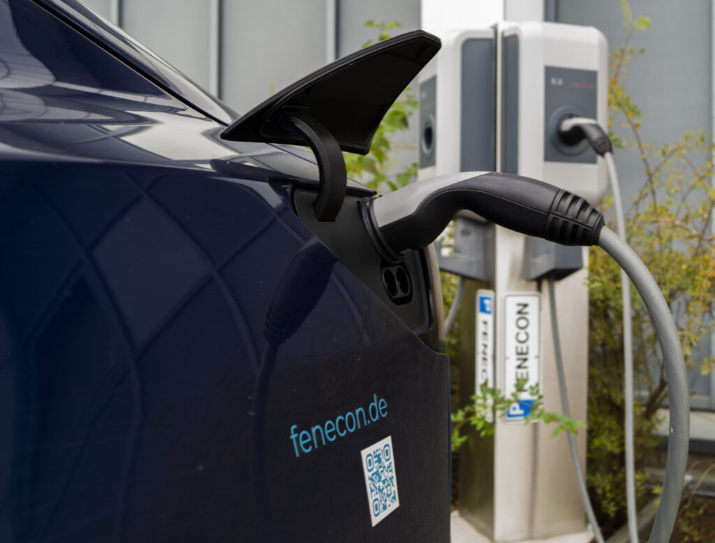 E-Auto beim Ladevorgang